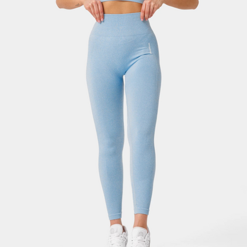 Women's seamless blue sport leggings Carpatree Allure - CP-ASL-BB