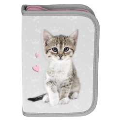 PASO Sweet Kitty Pencil Case with Equipment Gray - PP23KC-P001