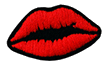 Patch per abbigliamento Red lips bocca