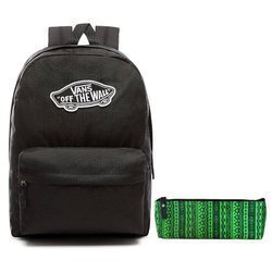 Plecak VANS Realm Backpack szkolny - VN0A3UI6BLK + Pencil Pouch