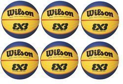 Wilson Replica RBR Official 3x3Fiba Basketball Game Pallacanestro - 6 pieces