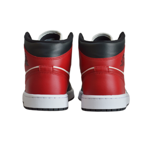 Air Jordan 1 Mid Black Gym Red - BQ6472-160