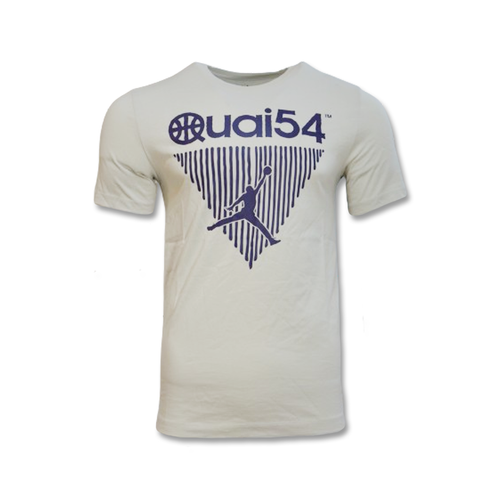 Air Jordan Quai 54 T-shirt Short Sleeve Crew Light Bone/Neutral Indigo - DV6290-072