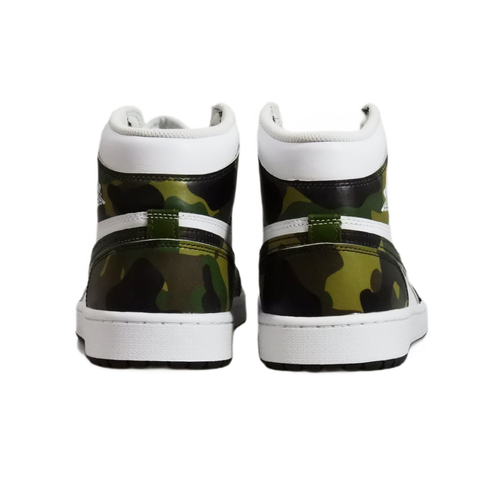 Men's sports sneakers Air Jordan 1 High Golf Camo white green - DQ0660-300