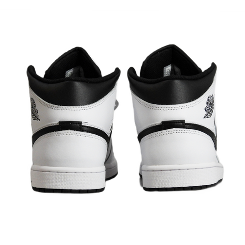 Men's sports sneakers Air Jordan 1 Mid White Black - DQ8426-132