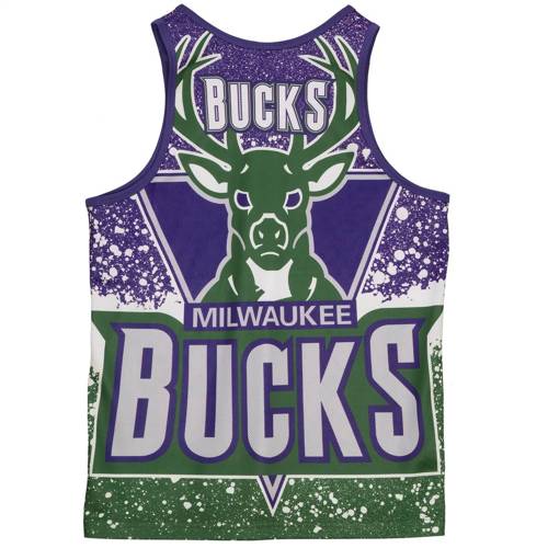 Mitchell & Ness NBA Milwaukee Bucks Tank Top -MSTKAJ19070-MBUDKGN