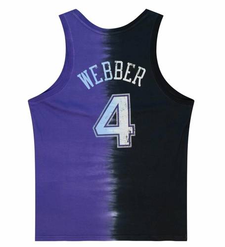 Mitchell & Ness NBA Sacramento Kings Chris Webber Tie Dye Cotton Tank - TTNK3206-SKIYYCWEBKPR