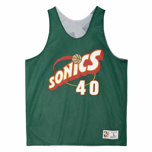 Mitchell & Ness Slam Sublimated Tank Seattle Supersonics Shawn Kemp - TMTK3208-SSUYYSKEDKGN