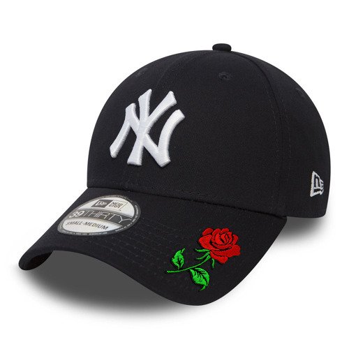 New Era 39THIRTY MLB NY New York Yankees Fullcap 10145636 + Custom Rose