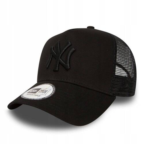 New Era 9FORTY NY New York Yankees Kids All Black A-Frame Trucker Cap - 12745567