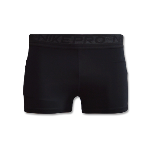 Nike Pro Femme NVLTY 3INCH Shorts Wmns Black/Pure Platinum - DA0485-010