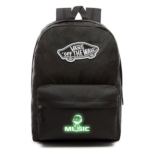 Plecak VANS Realm Backpack szkolny - VN0A3UI6BLK - Custom Lumi - Music 