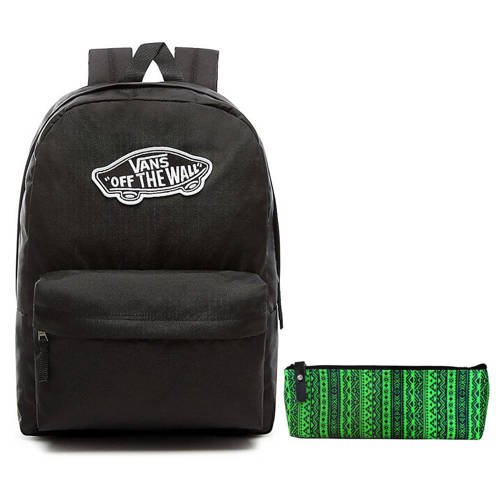 Plecak VANS Realm Backpack szkolny - VN0A3UI6BLK + Pencil Pouch