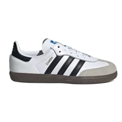 Scarpe da bambino in pelle Unisex Adidas Samba OG Kids - IE3677		 		 		