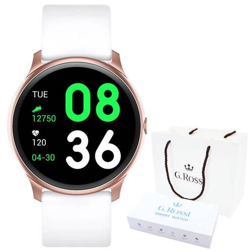 Smartwatch G. Rossi SMS FB SW010-7 pink r.gold/white