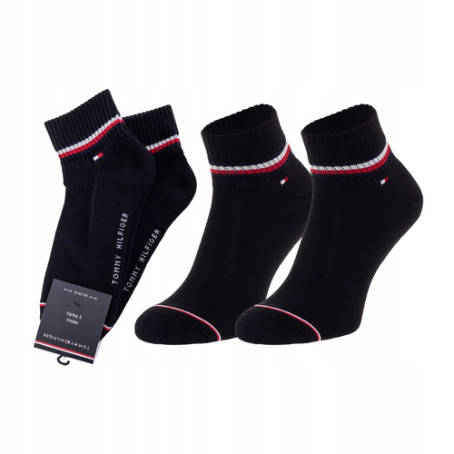 Tommy Hilfiger Socks Men Iconic Quarter 2-pack - 100001094-200