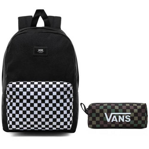 VANS New Skool Checkerboard Zaino -VN0002TL2OB + Pencil Pouch-B 