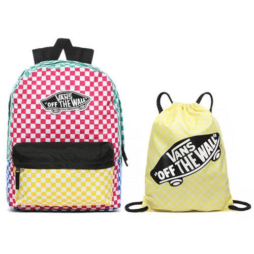 Vans Checker Block Zaino - VN0A3UI6ZL1 + Benched Bag