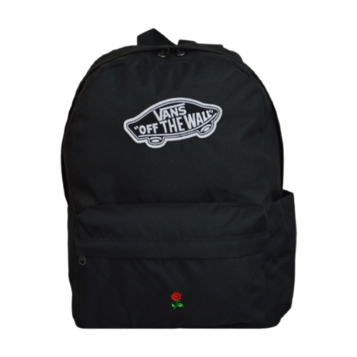 Vans Old Skool Classic Backpack Black VN000H4YBLK1 + Custom Smal Rose