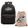 Plecak VANS Realm Backpack szkolny - VN0A3UI6BLK + Benched Bag