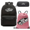 Plecak VANS Realm Backpack szkolny - VN0A3UI6BLK + Benched Bag + Pencil Pouch