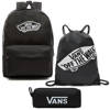 Plecak VANS Realm Backpack szkolny - VN0A3UI6BLK + Benched Bag + Pouch