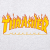 Thrasher Magazine Hoodie Flame Hoodie Gray and Orange - 113102/GY